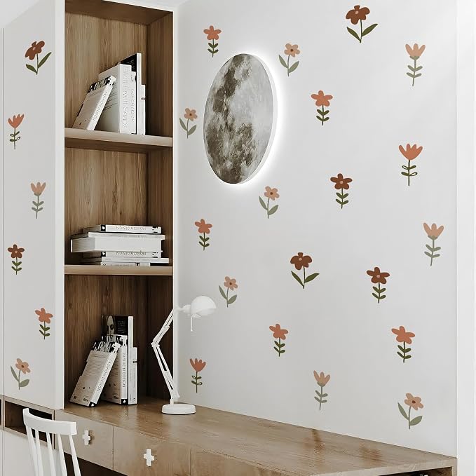 Boho Wall Stickers Girls Bedroom Removable Wall Decals Nursery Kids Room Decor Vinyl Murals DIY Cute Decorations 6 Sheets - Image 5