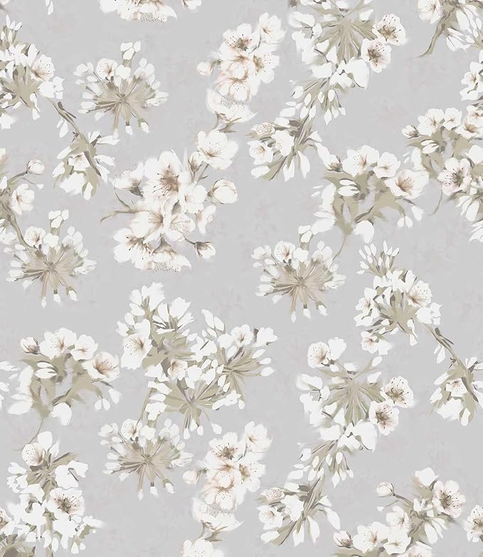 17.3" x 393.7" Floral Peel and Stick Wallpaper Self Adhesive Wallpaper for Bedroom Cabinets and Kitchen Countertop Thicken by LUKUUI