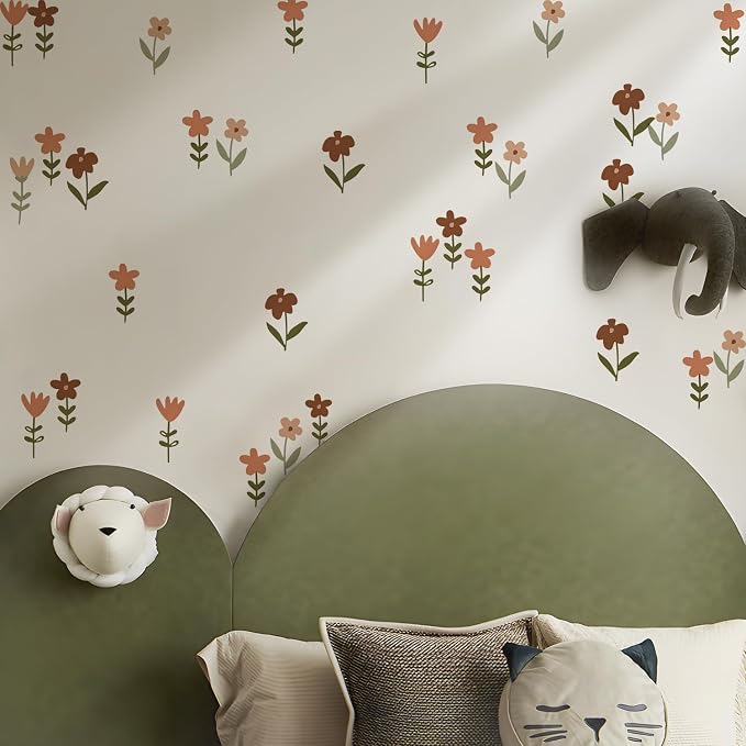 Nursery Wall Stickers Boho Kids Room Decor Girls Bedroom Removable Wall Decals Vinyl Murals DIY Cute Decorations 12 Sheets - Image 8