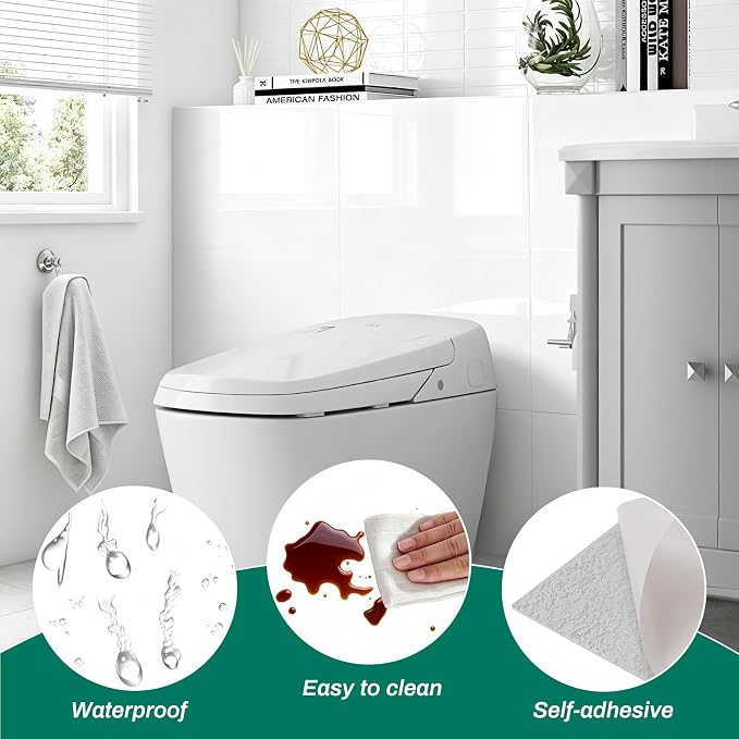 Peel and Stick Backsplash Tiles, 12 pcs 23.6” x 11.8” White Wall Panels | Marble Look Tiles, Renter Friendly Waterproof Heat Resistant Panels for Kitchen Bathroom (Not Real Tile, Not for Floor) - Image 5