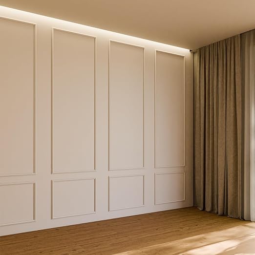 Pangda 3set Peel and Stick Wall Molding Kit 3D Premade, 24x72in | Accent Wall Moulding Kit, Wainscoting Panel, for Interior Decor, Ready to Assemble, Peel and Stick, Wainscoting Accent Panel - Image 6