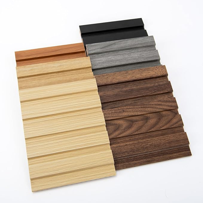 Art3d 6-Piece Wood Slat Panels for Stylish Interior Decor and Ceiling Decoration, MDF 3D Textured Panel for Ceiling and Wall,Size 94.6 x 7.4 in-Sample | Moisture-Resistant, Long-Lasting, Low-Emission, Washable, Easy to Install, High-End Design, Ideal f... - Image 4