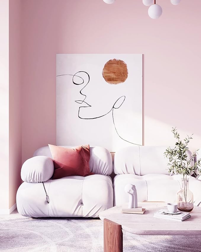 Dimoon 236''x17.7'' Pink Peel and Stick Wallpaper Contact Paper Modern Self Adhesive Wall Paper Removable Renter Friendly Textured Solid Color Shelf Cabinet Vinyl Roll (236''x17.7'',Light Pink) - Image 6