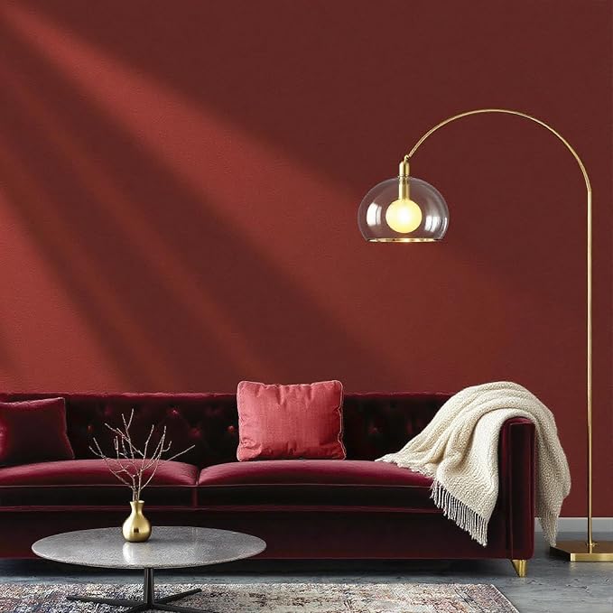 Yancorp 16"x394" Matte Red Contact Papaer Peel and Stick Wallpaper Vinyl Wrap Countertop Wallpapers Waterproof for Cabinets Drawers Bedroom Kitchen Self-Adhesive Wallpaper - Image 3