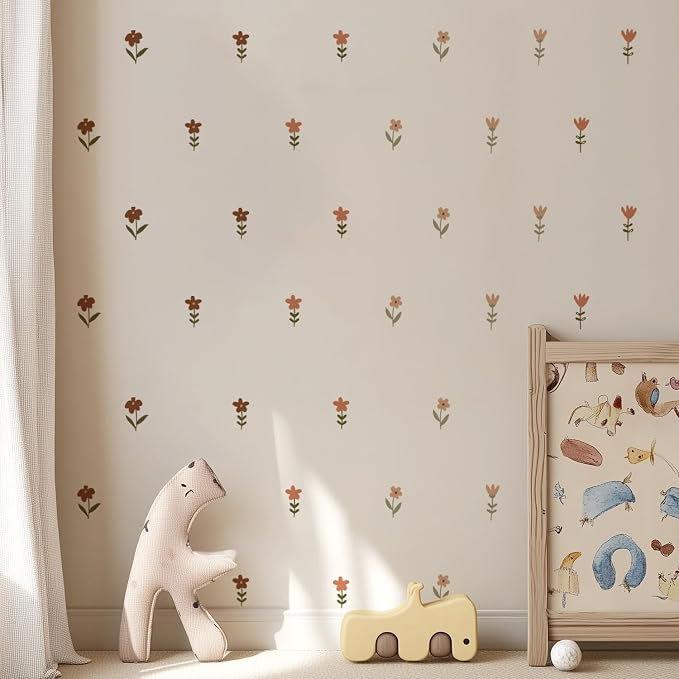 Boho Wall Stickers Girls Bedroom Removable Wall Decals Nursery Kids Room Decor Vinyl Murals DIY Cute Decorations 6 Sheets - Image 3