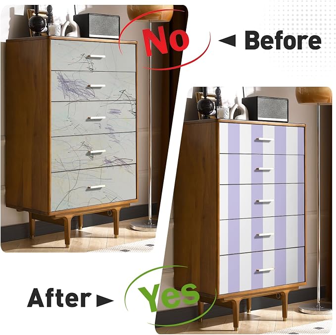 Purple and White Striped Wallpaper Peel and Stick Wallpaper Self-Adhesive Removable Waterproof Wall Paper for Walls Modern Vinyl Film 17.3”x300” - Image 4