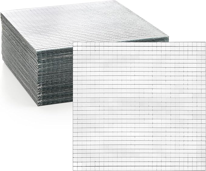 SOUJOY 36000 Pieces Mirror Mosaic Tiles, 5 x 5 mm Self Adhesive Mirror Stickers, Real Glass Mini Square Mirrors, Disco Ball Stickers for Crafts DIY Home Decorations (Pack of 3) - Image 4