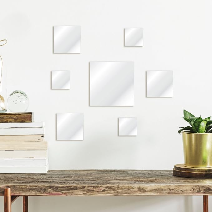 Elements Square Wall Mirrors, Set of 7 - Image 4
