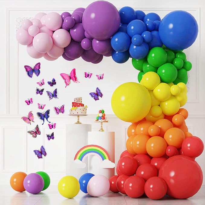 SAOROPEB 3D Butterfly Wall Decor, 48 Pcs Purple Butterfly Decorations | Double Layer for Party Decorations Locker Decor Refrigerator Decal, Reusable - Image 3