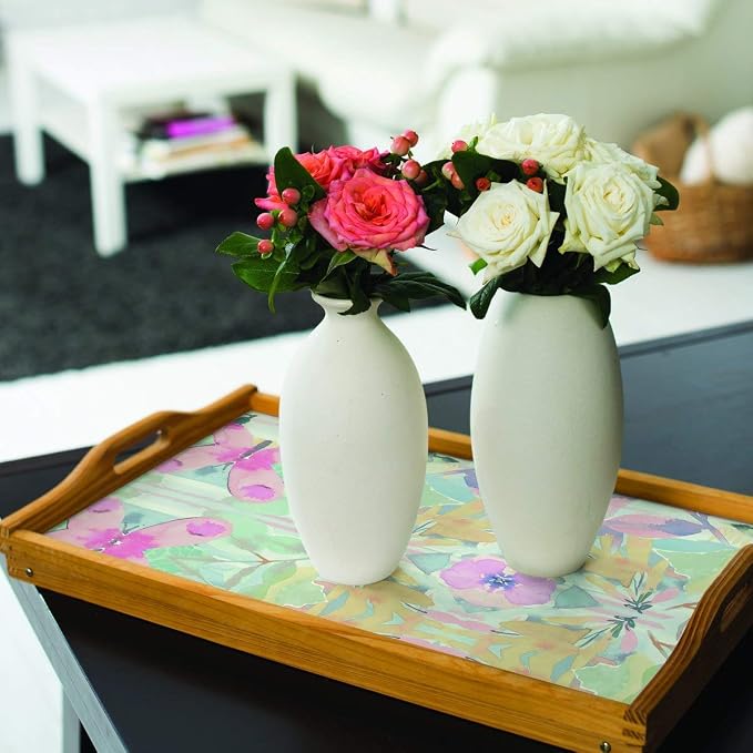 RoomMates RMK10853WP Pink Synchronized Geometric Peel and Stick Wallpaper 20.5" x 16.5 feet, White - Image 2