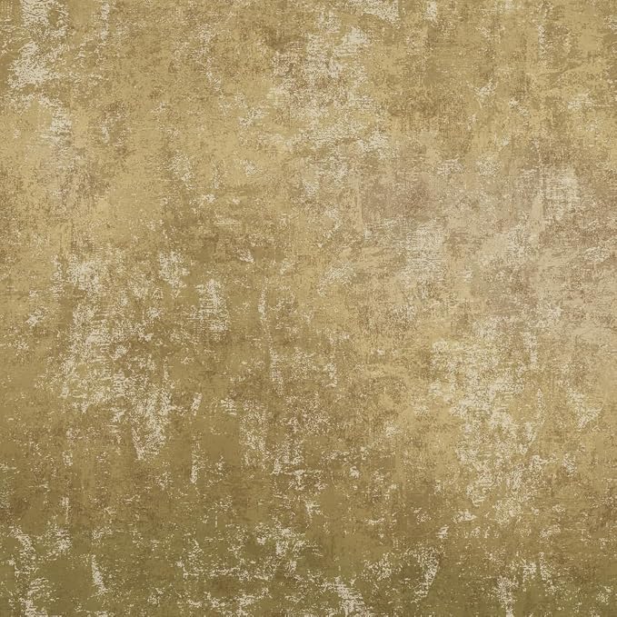 Tempaper Metallic Gold Distressed Gold Leaf Removable Peel and Stick Wallpaper, 20.5 in X 16.5 ft, Made in the USA by TempaperCo