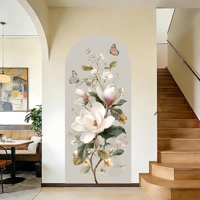 Arch Wall Decals Peel and Stick, Large Wall Stickers, Removable Home Decor Art Wallpaper for Bedroom Living Room 71'' × 31.7'' by AOHMPT