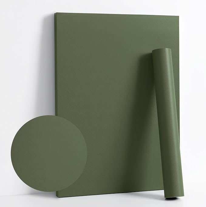 Dimoon 590''x15.7'' Green Skin Peel and Stick Wallpaper Contact Paper Modern Self Adhesive Wall Paper Removable Renter Friendly Textured Solid Color Vinyl Roll (590''x15.7'',Dark Green Skin) by DIYYOURMOON