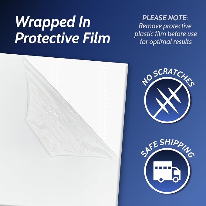 Duco USA-Made Acrylic Mirror Sheet 1/8 Inch Thick 24" x 24" (with Adhesives) - Pack of 1 Silver Frameless Plastic Mirror for Walls, Home Gyms, Bathrooms, & More - Shatter-Proof Mirrored Plexiglass - Image 5
