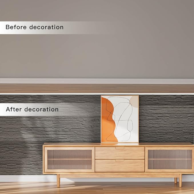 3D Wall Panels - Sample 7.9"x11.8" Faux Stone Peel and Stick Wall Covering - MCM Modified Clay Material for Home Art, Accent Brick, Modern Exterior/Interior Decoration - Image 6