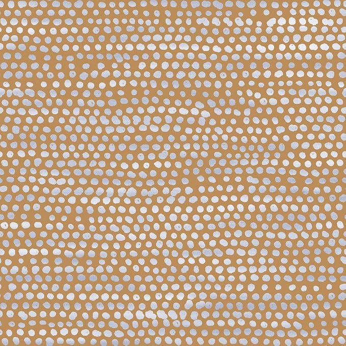 Tempaper Toasted Turmeric Moire Dots Removable Peel and Stick Wallpaper, 20.5 in X 16.5 ft, Made in the USA by TempaperCo