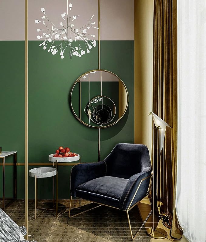Safiyya 393"x17.7" Olive Green Peel and Stick Wallpaper Dark Green Contact Paper Self Adhesive Contact Paper Decorative Wallpaper Vinyl Rolls for Wall - Image 8