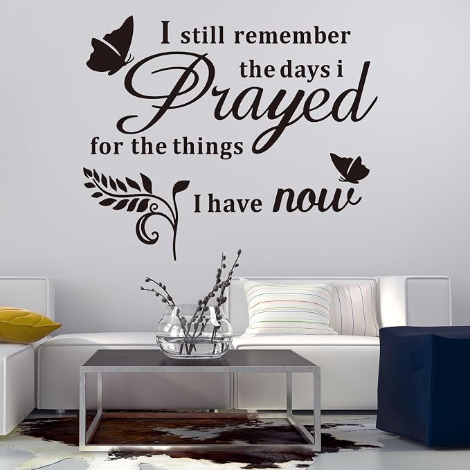 VODOE Prayer Wall Stickers for Bedroom: | Solve Apply Anxiety Issue - Quotes Wall Decals for Living Room Church - Ideal for Instant Home Walls Makeover Large - Image 5