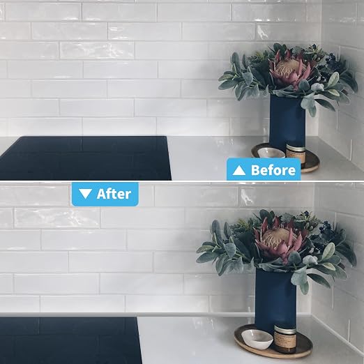 Art3d 10 ft Peel and Stick Flexible Molding Trim for Wall Tile Edge, White - Image 5