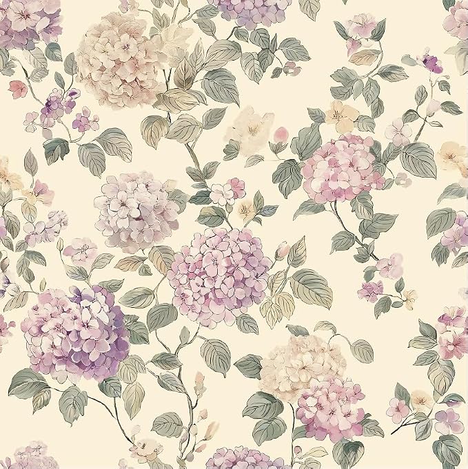 CiCiwind Vintage Floral Wallpaper, Boho Floral Wallpaper Peel and Stick Farmhouse Botanical Self Adhesive Contact Paper Fun Wildflower Contact Paper Cabinets for Nursery Bedroom Bathroom 17.3" x 78" by CiCiwind