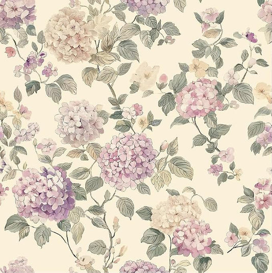CiCiwind Vintage Floral Wallpaper, Boho Floral Wallpaper Peel and Stick Farmhouse Botanical Self Adhesive Contact Paper Fun Wildflower Contact Paper Cabinets for Nursery Bedroom Bathroom 17.3" x 78" by CiCiwind