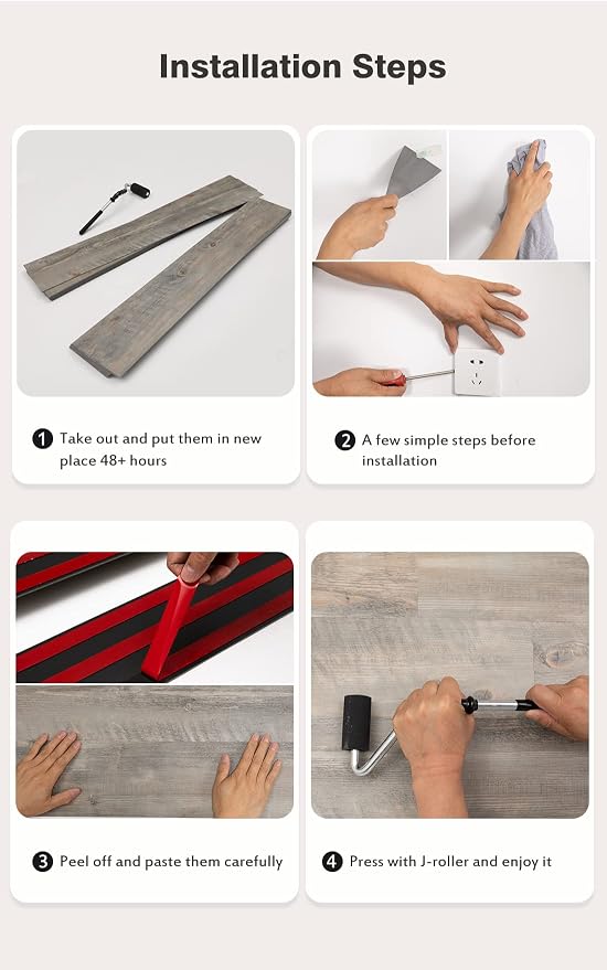 SINGULARWOOD Wall Panels,Peel&Stick Installation Vinyl Planks for Walls | Easy to install Looks real Strong adhesive Very durable - Image 6
