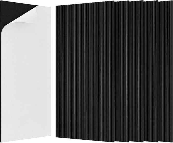 BUBOS 4-Pack Acoustic Panels 47.2"x23.6", Peel & Stick Sound Wall Panels | Self-Adhesive, Marble Pattern Decor Sound Wall Panels, Large Coverage for Studio Office Home by BUBOS