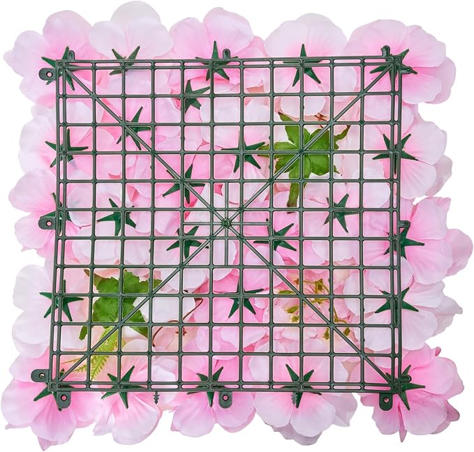 VEVOR 3D Flower Wall Panel, Artificial Floral Wall Background Mesh Backing Mat,Seamless Design&Easy Installation for Wedding Valentines Day Home Baby Party Backdrop Decor,Pink - Image 12
