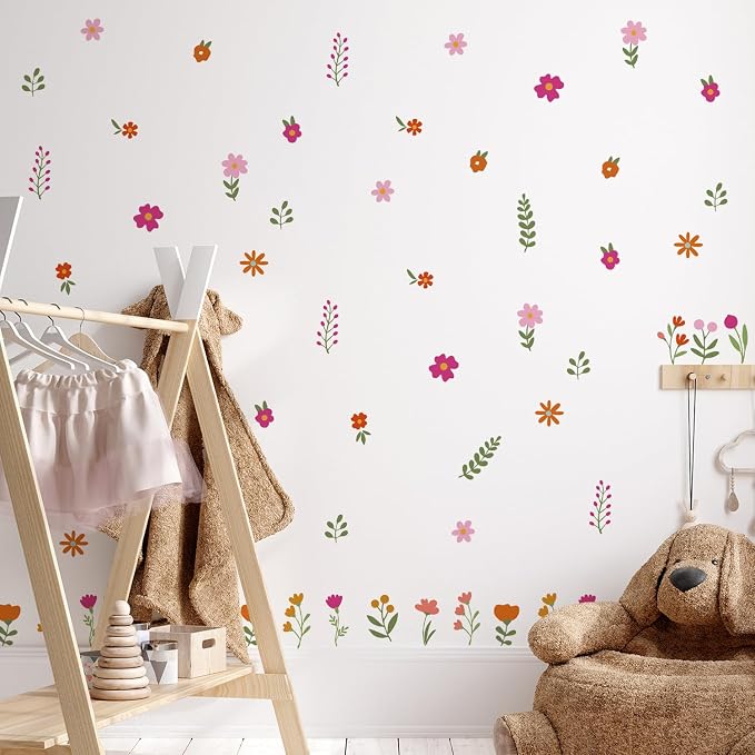 Boho Wall Stickers Girls Bedroom Removable Wall Decals Nursery Kids Room Decor Vinyl Murals DIY Cute Decorations 6 Sheets - Image 6