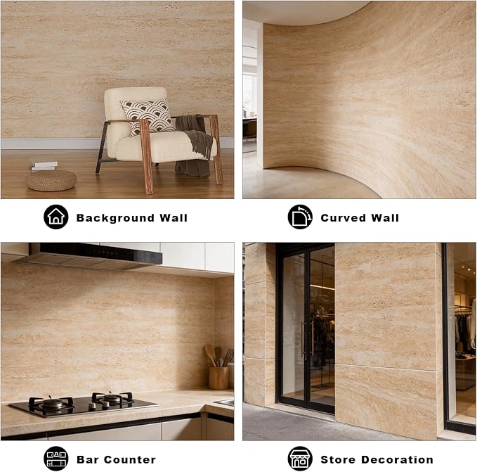 3D Wall Panels - 1PCS 7.9"x11.8" Faux Stone Wall Covering - MCM Modified Clay Material for Home Art, Accent Brick, Modern Exterior/Interior Decoration, Sample-TV459 - Image 4
