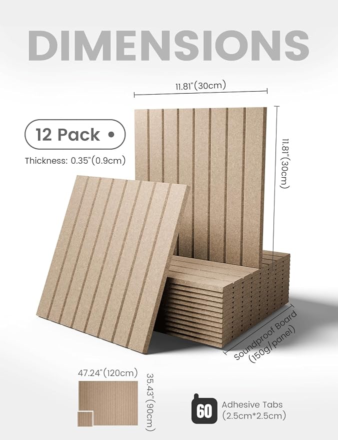Fluxynara 48" x 36" Large Felt Bulletin Board, Taupe | 12 Pack Cork Board Alternative with 60 Safe Adhesive Tabs, Pin Boards for Wall Decor, Home, Office, Classroom,Dorm - Image 2