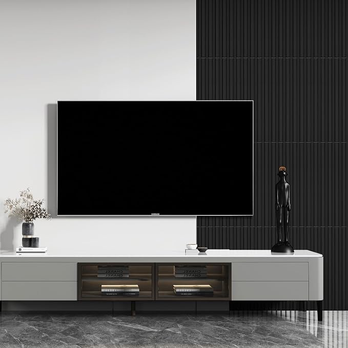 STICKGOO Slat Wall Panel, 3D Wall Panels for Interior Wall Decor PVC Fluted Textured Panel 12-Tile 19.7 x 19.7in - Black - Image 2