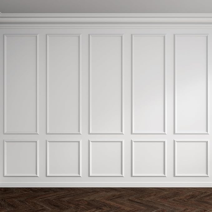 Pangda Peel and Stick Wall Molding Kit, 3D Premade Accent Molding Wainscoting Panel for Interior Wall Moulding Decor, Ready to Assemble Wainscoting Accent Panel | Wall Molding Kit, Premade Accent, Molding Wainscoting Panel for Interior, Wall Moulding D... - Image 4