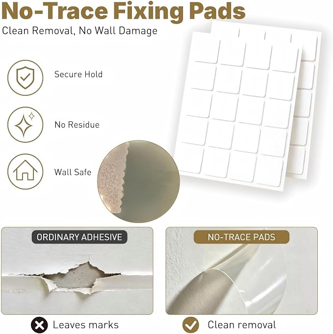 Peel and Stick Wall Molding Set, 4 Frames, 24 x 24 Inch | Four 24 x 24 in pre-cut frames add balanced geometric detail to accent walls, bedrooms, entryways, and dining rooms. - Image 4