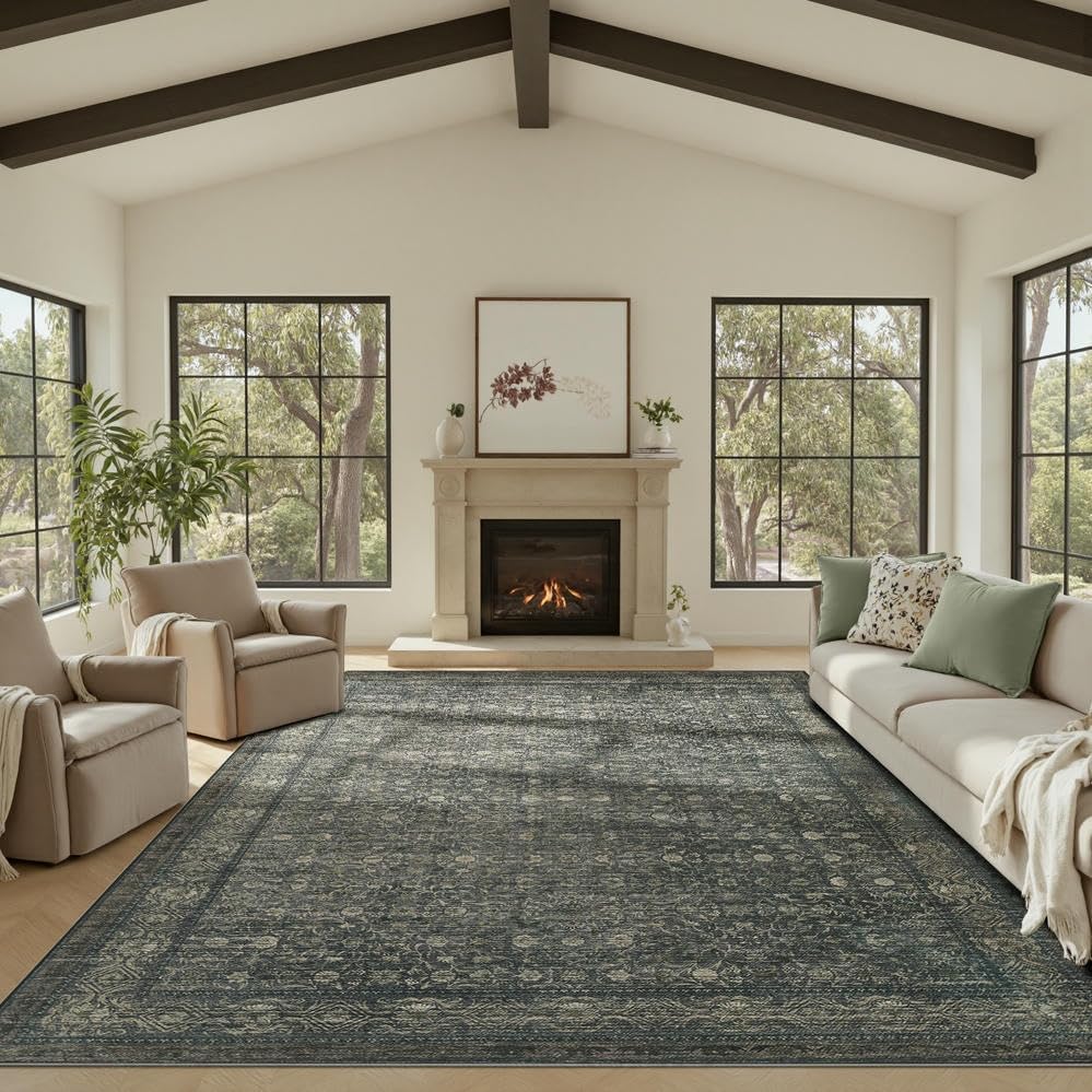 Rugxara 8x10 Area Rugs,Large Rugs for Living Room(Moss Green) by Rugxara