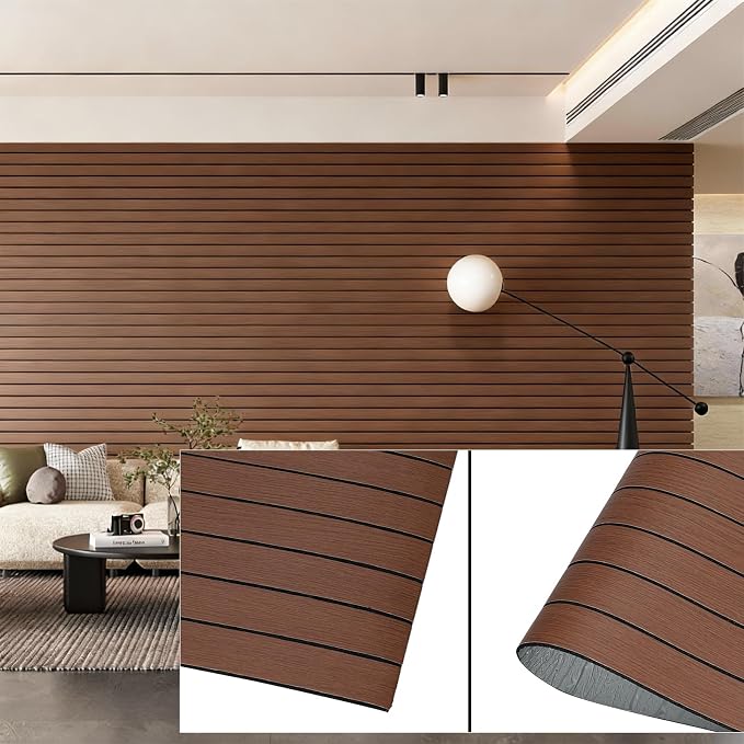 3D Wall Panels Peel and Stick – 15.74"x288"/24FT PVC Faux Wood Grain Texture, Self Adhesive Waterproof Wall Covering, DIY Accent Wall, Sofa Background Backsplash & Modern Home Decor, Covers 31.5 sq.ft by NAMAII