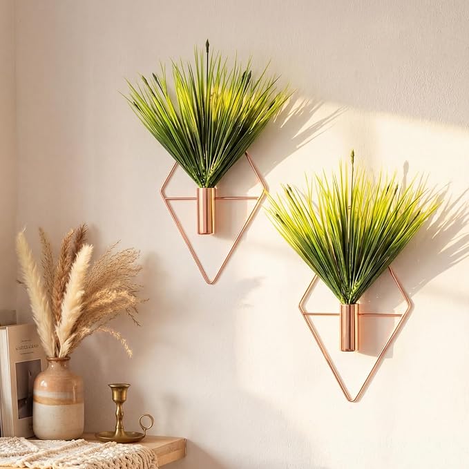 Canlierr 4 Pcs Wall Decor Hanging Planters, Aquatic Plant, Rose Gold by Canlierr