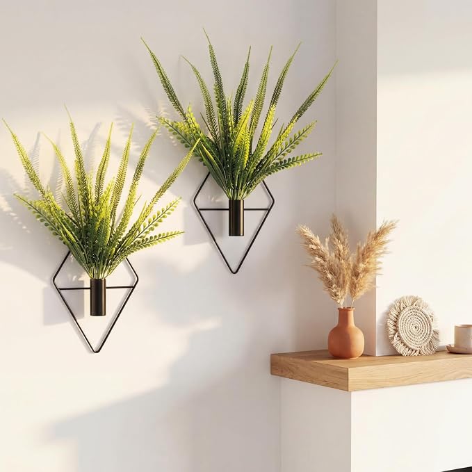 Canlierr 4 Pcs Wall Decor Hanging Planters, Boston Fern, Black by Canlierr