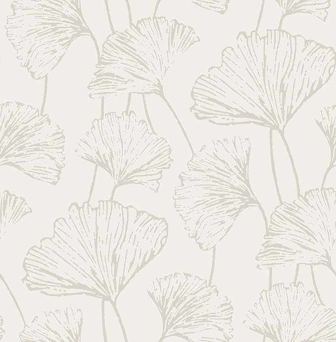 NuWallpaper Silver Hikarigaoka Peel and Stick Wallpaper, NUS3578 by NuWallpaper
