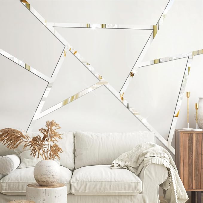 Acrylic Mirror Line Wall Stickers Striped Mirror Wall Decor for Living Room - Image 5