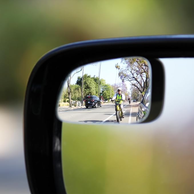Blind Spot Mirrors for Cars - by Safe View Company - Change Lanes Confidently - Made from Real Convex Glass - Long Lasting - Easy Peel & Stick (Falcon), SVCBAME23 - Image 2