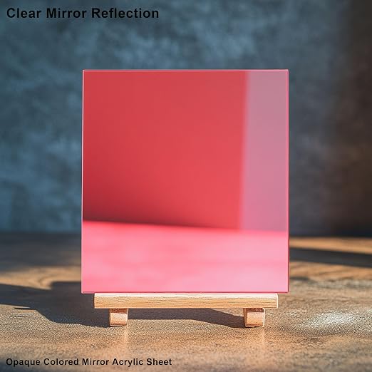 12x12 Inches Pink Mirror Acrylic Sheet – 2 Pcs Reflective Acrylic Panel for DIY Crafts, Home Décor & More (30x30 cm) - Image 2