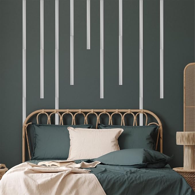 Silver Metal Wall Art Modern Striped Walls Decor Minimalist Line Arts Sign | Minimalist line art hanging sign, easy to install, metal plaque decorative, walls sculptures, for bedroom office living room - Image 6