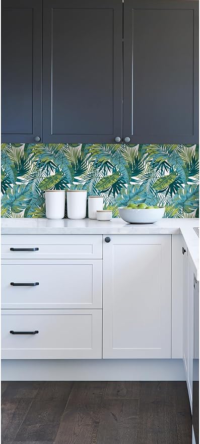 My Style Bangalow Tropical Palm Peel and Stick Wallpaper, Removable Wallpaper, 17.75 in x 9.8 ft - Image 6