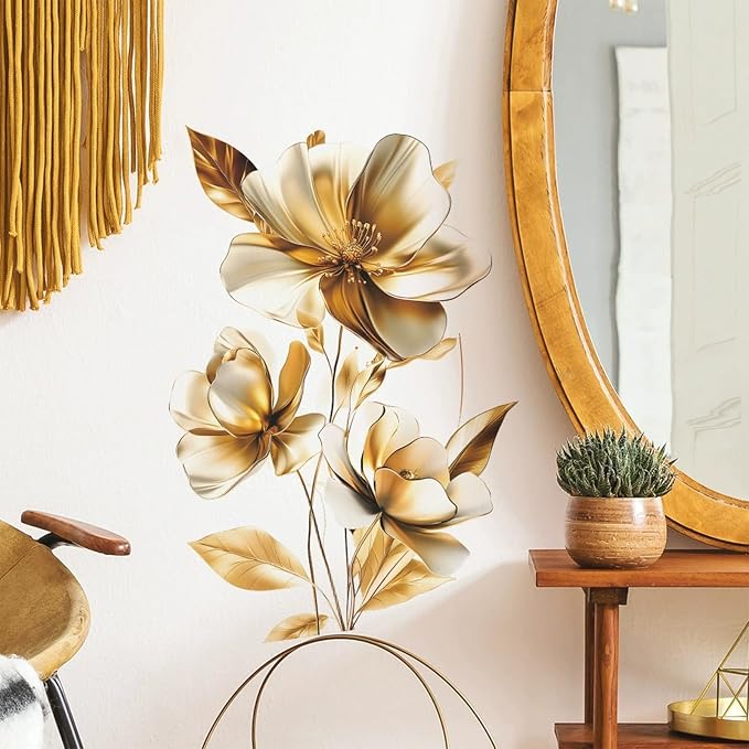 TUOKING Flowers Wall Stickers Decor,Removable Wall Murals | Peel and Stick Modern Wall Art Decal Home Decor for Kitchen,Bedroom,Living Room - Image 4