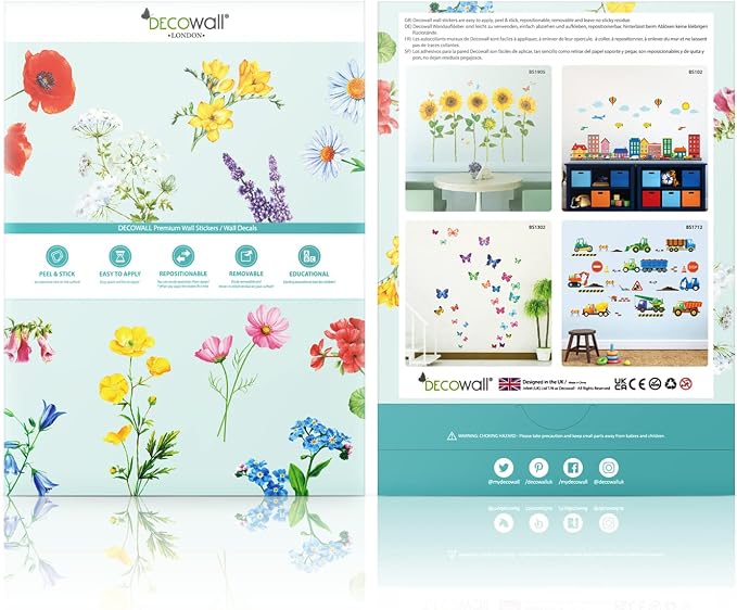 DECOWALL 12 Colorful Hummingbirds Wall Stickers Decals Watercolor (DS6-8060 | Peel and stick removable decor with vibrant multicolor flying birds for nursery, bedroom, living room, office and window - Image 6