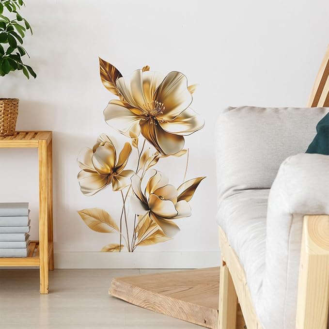 TUOKING Flowers Wall Stickers Decor,Removable Wall Murals | Peel and Stick Modern Wall Art Decal Home Decor for Kitchen,Bedroom,Living Room - Image 6