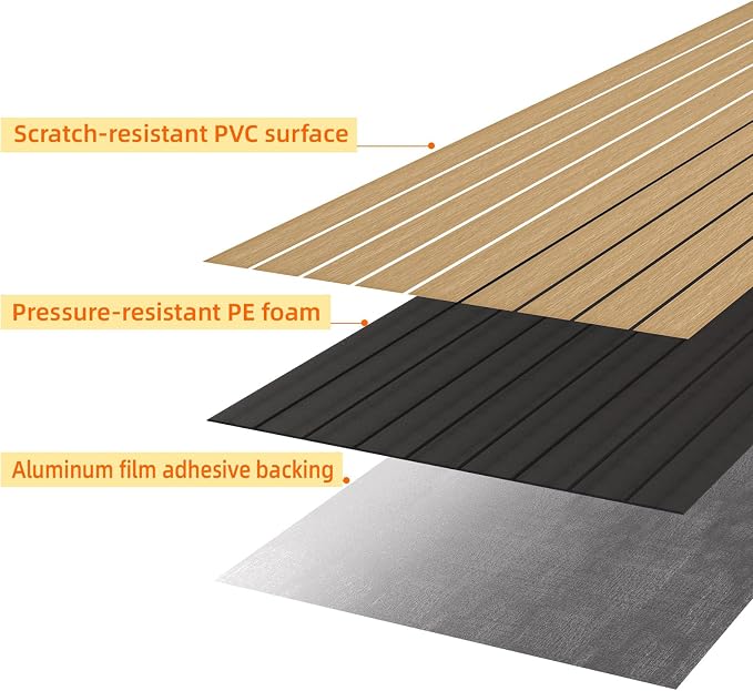 Peel and Stick Wood Slat Wall Panels, Yellow Wood, 236 x 15.7 in | 3D Fluted, PVC Paneling for Accent Wall, Ceiling, Living Room, Office, Bedroom - Image 7