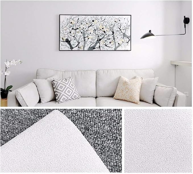 White Contact Paper 15.7''x236.2'' White Peel and Stick Wallpaper | Removable Self-Adhesive Thicken Wall Paper for Bedroom Walls, Desks, Tables - Image 7
