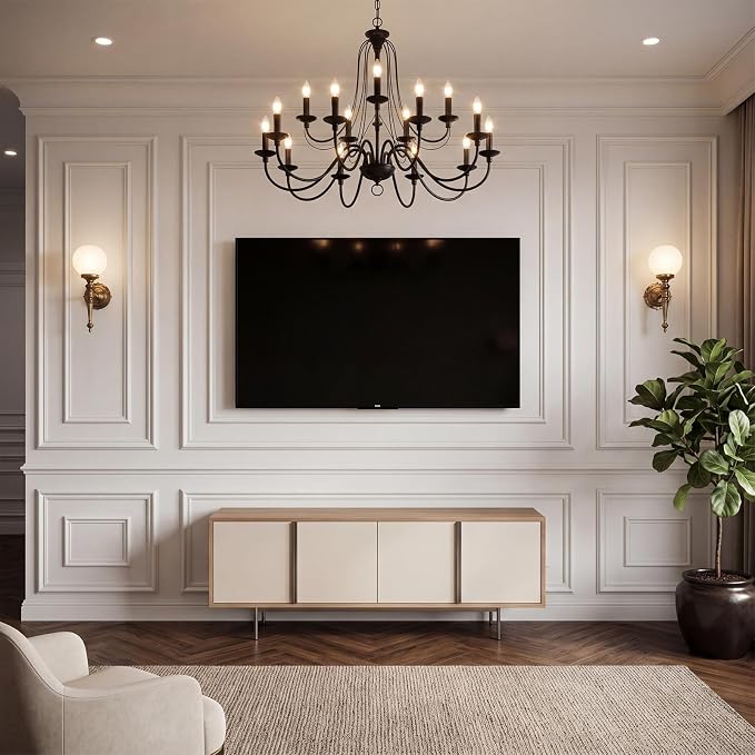 3-Set Peel and Stick Wall Molding Kit, Premade Wainscoting Panels | 31 x 63 in and 63 x 78 in Modern Premade Wainscoting Panel, Wall Decoration Kit for Wall Moulding Decor Accent Molding, White - Image 7
